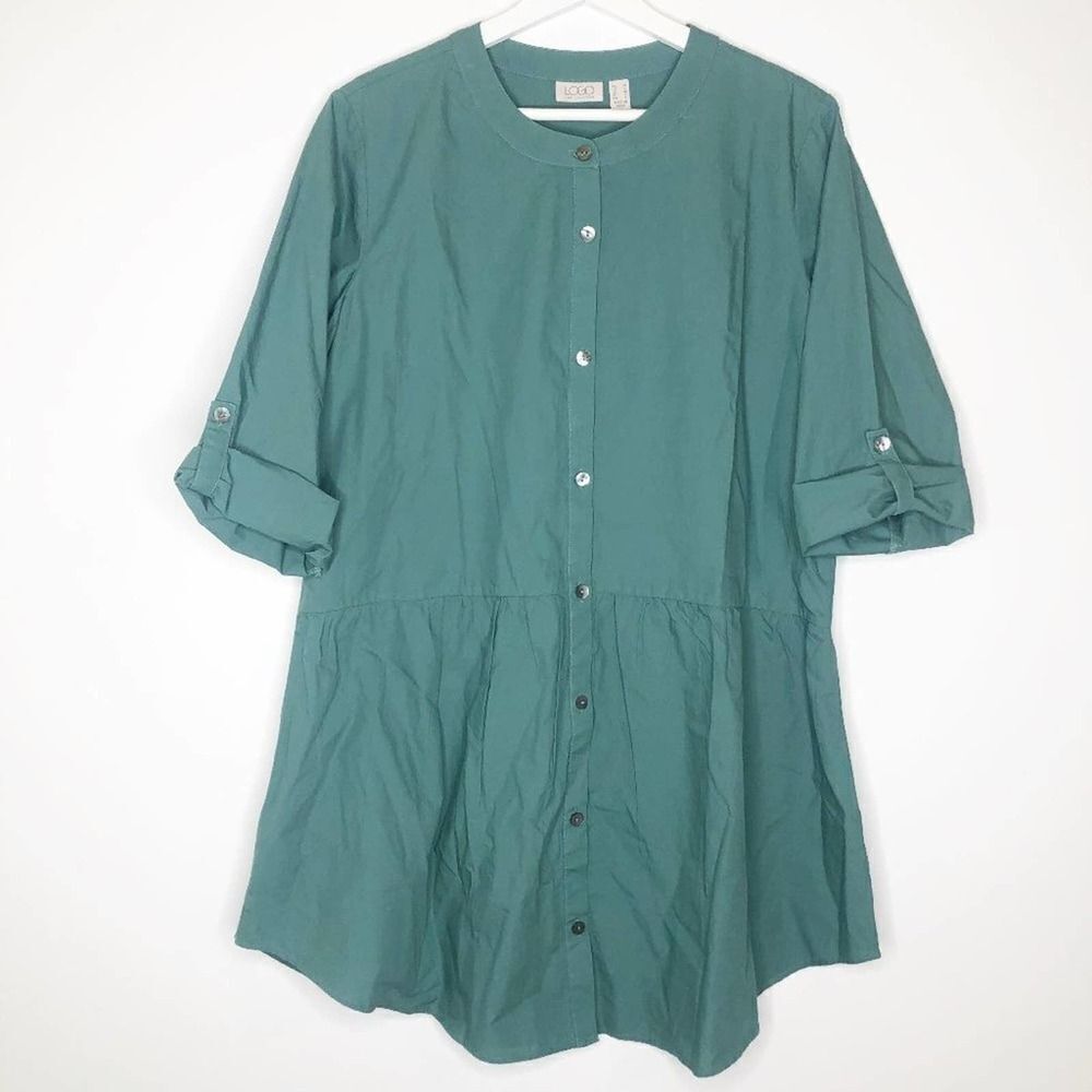 LOGO LORI GOLDSTEIN Shirt Mini Dress